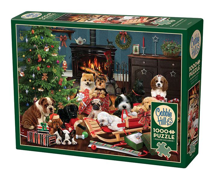 Cobble Hill 1000 Piece Puzzle - Christmas Puppies
