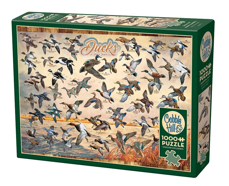 Cobble Hill 1000 Piece Puzzle - Ducks of North America