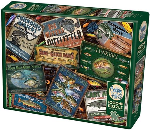 Cobble Hill 1000 Piece Puzzle - Fish Signs