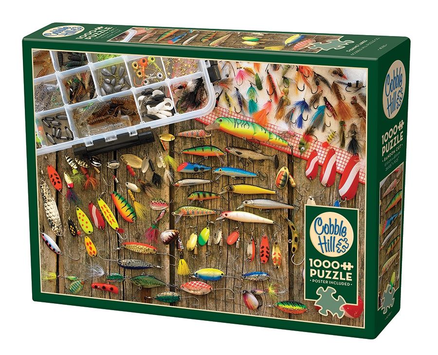 Cobble Hill 1000 Piece Puzzle - Fishing Lures