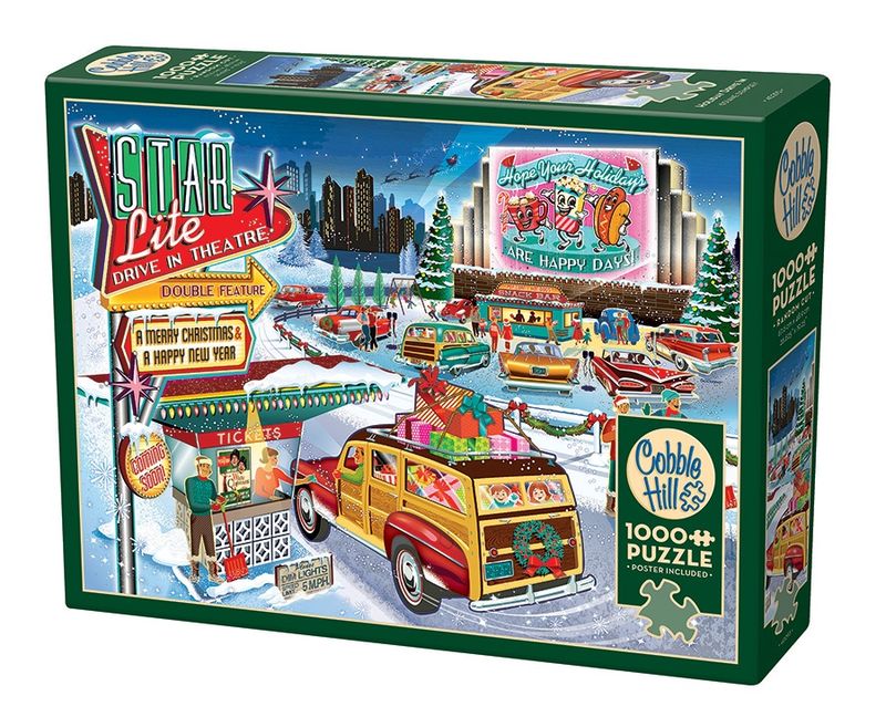 Cobble Hill 1000 Piece Puzzle - Holiday Drive In