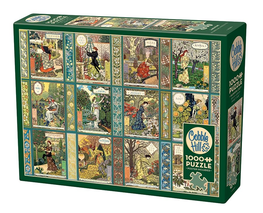 Cobble Hill 1000 Piece Puzzle - Jardiniere: A Gardener’s Calendar