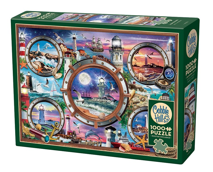 Cobble Hill 1000 Piece Puzzle - Lighthouses