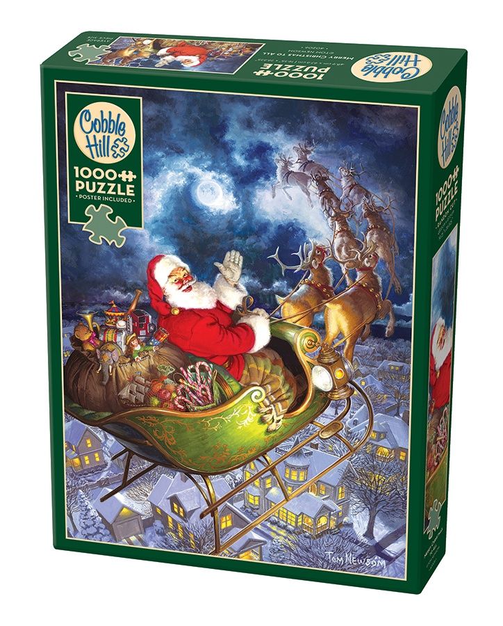 Cobble Hill 1000 Piece Puzzle - Merry Christmas to All