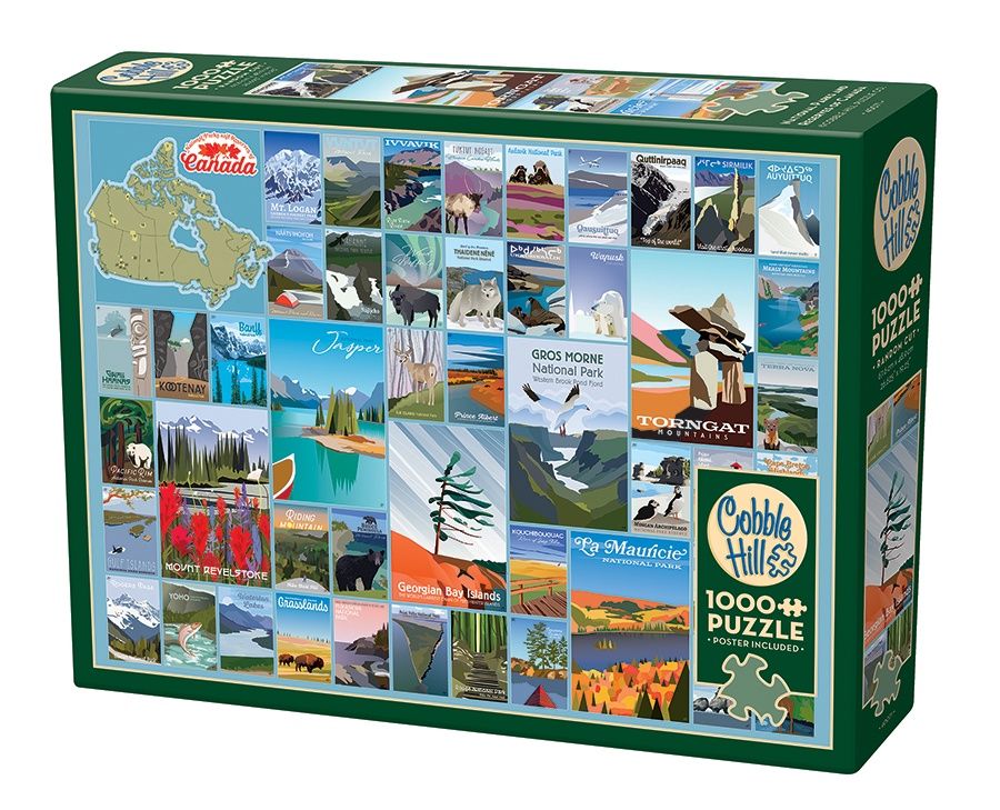 Cobble Hill 1000 Piece Puzzle - National Parks and Reserves of Canada