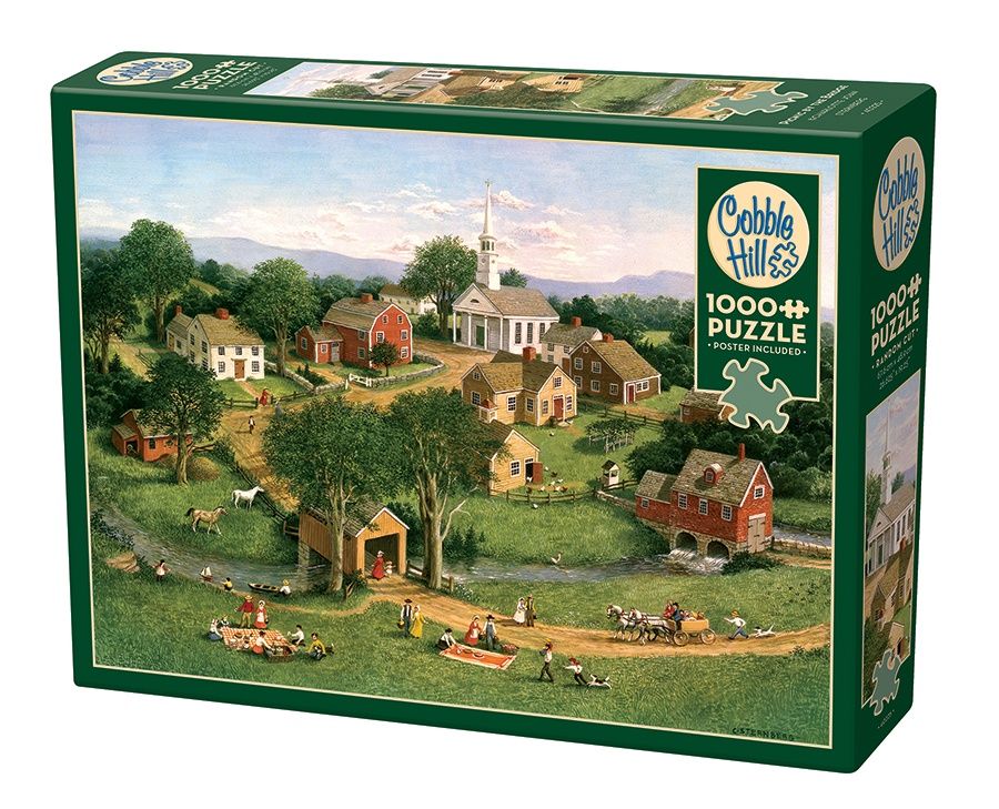 Cobble Hill 1000 Piece Puzzle - Picnics by the Bridge