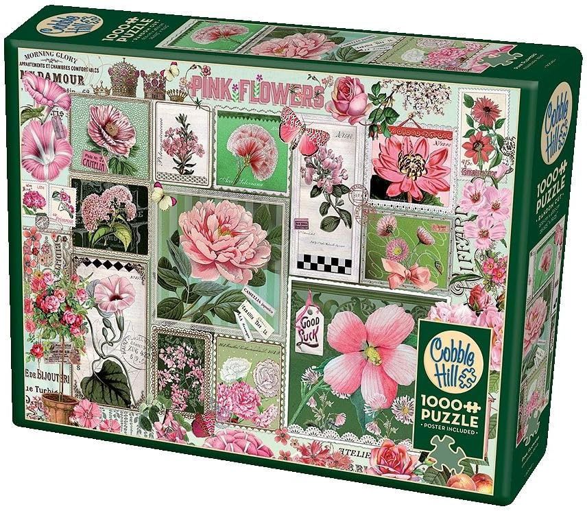 Cobble Hill 1000 Piece Puzzle - Pink Flowers