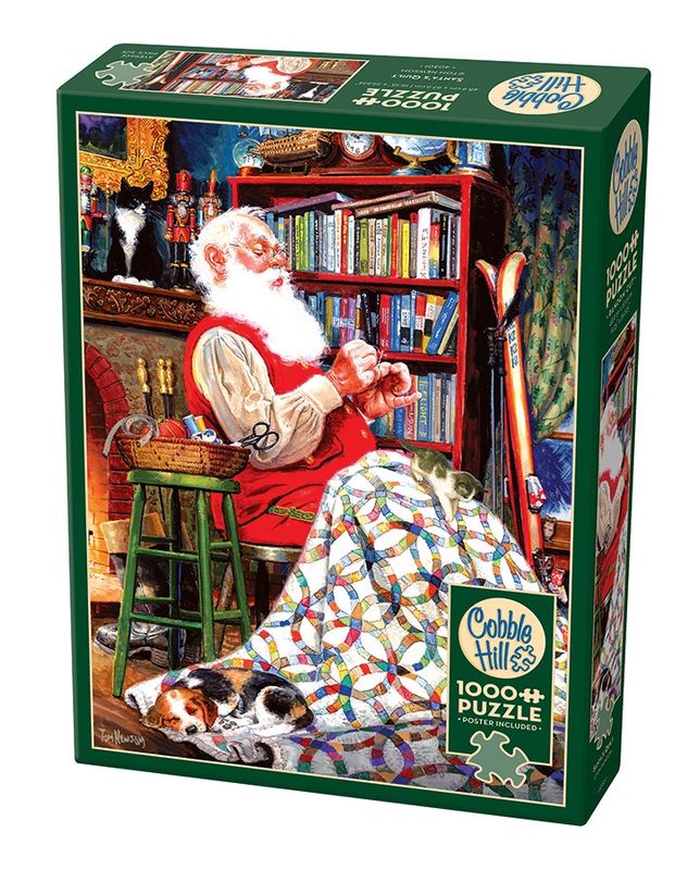 Cobble Hill 1000 Piece Puzzle - Santa's Quilt