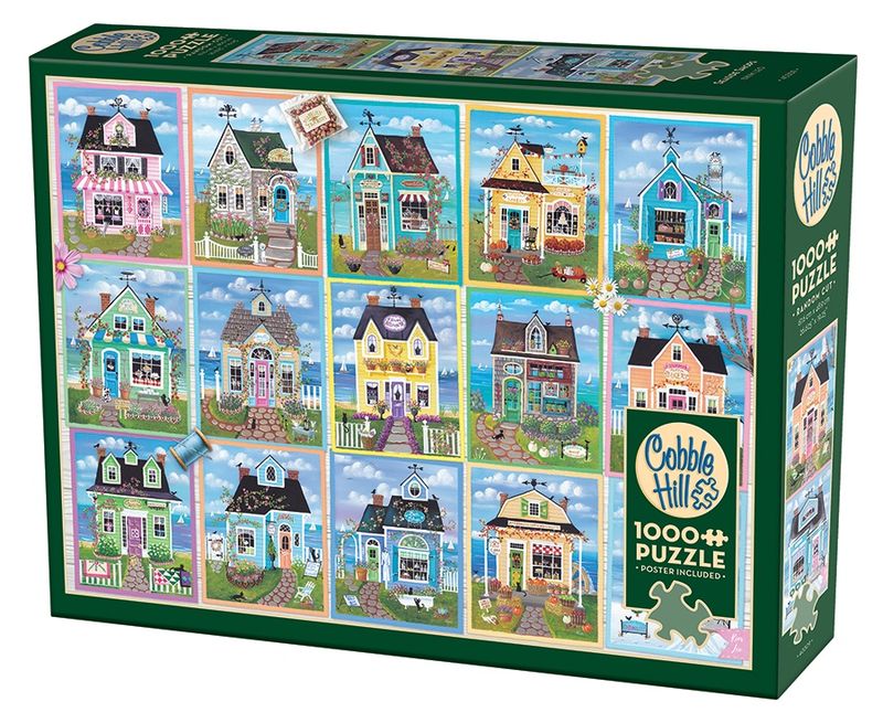 Cobble Hill 1000 Piece Puzzle - Seaside Shops