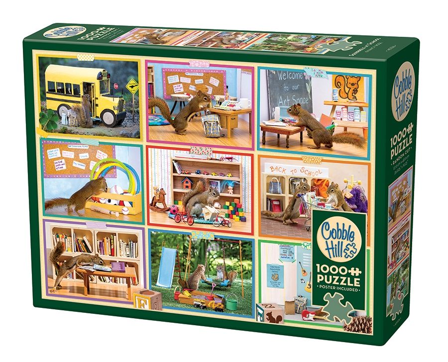 Cobble Hill 1000 Piece Puzzle - Squirrels at School