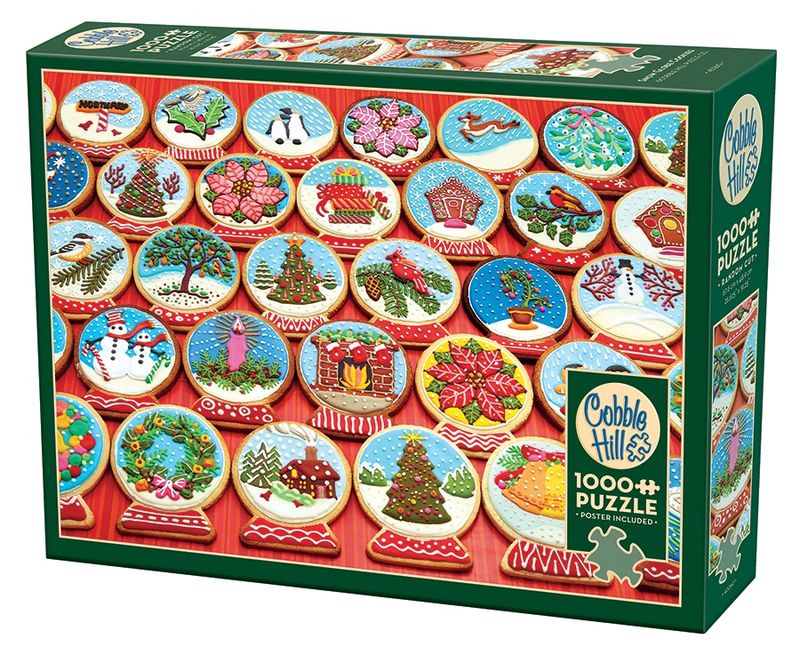 Cobble Hill 1000 Piece Puzzle - Snow Globe Cookies