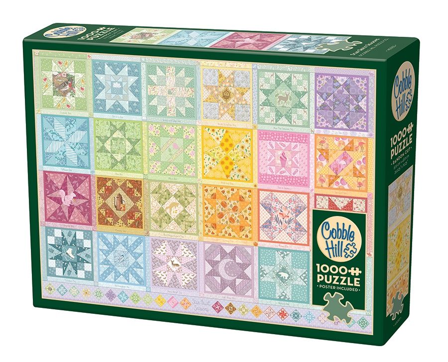 Cobble Hill 1000 Piece Puzzle - Star Quilt Seasons