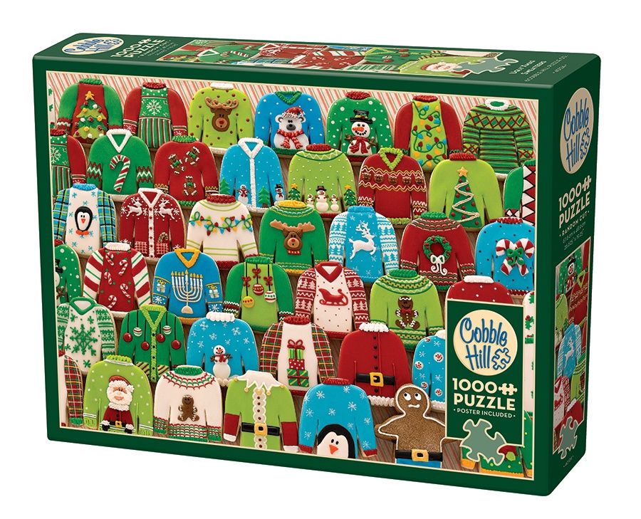 Cobble Hill 1000 Piece Puzzle - Ugly Xmas Sweaters