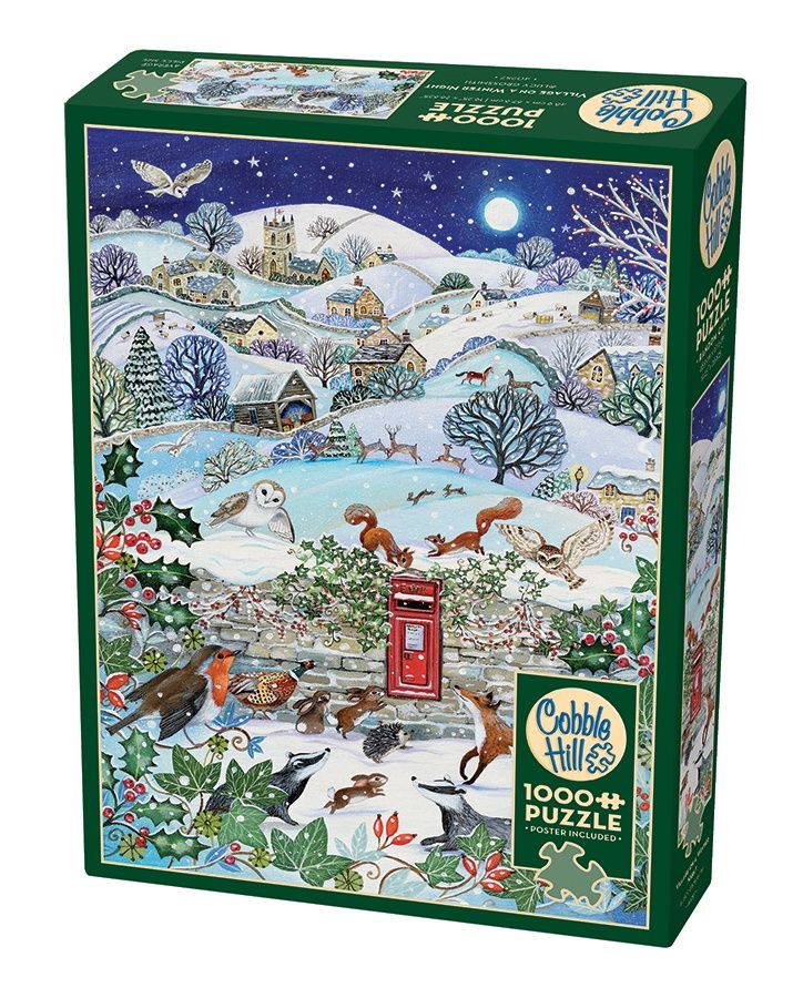 Cobble Hill 1000 Piece Puzzle - Village on a Winter Night