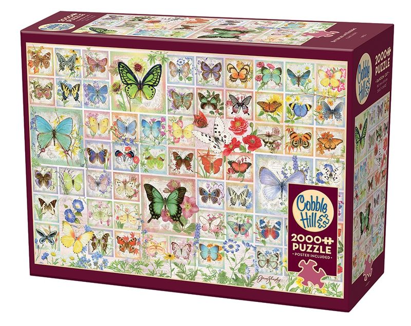 Cobble Hill 2000 Piece Puzzle - Butterflies And Blossoms