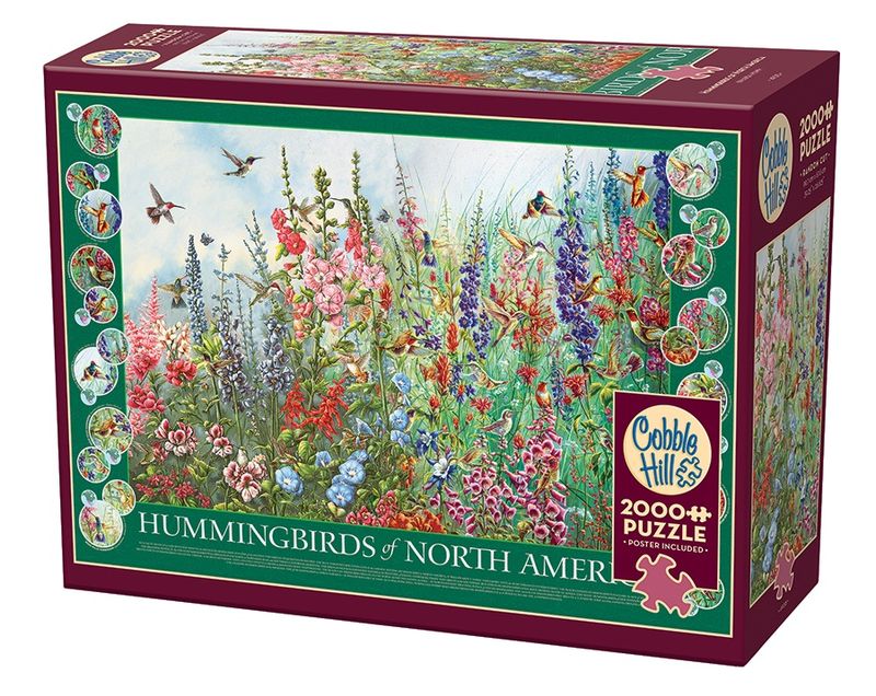 Cobble Hill 2000 Piece Puzzle - Hummingbirds Of North America