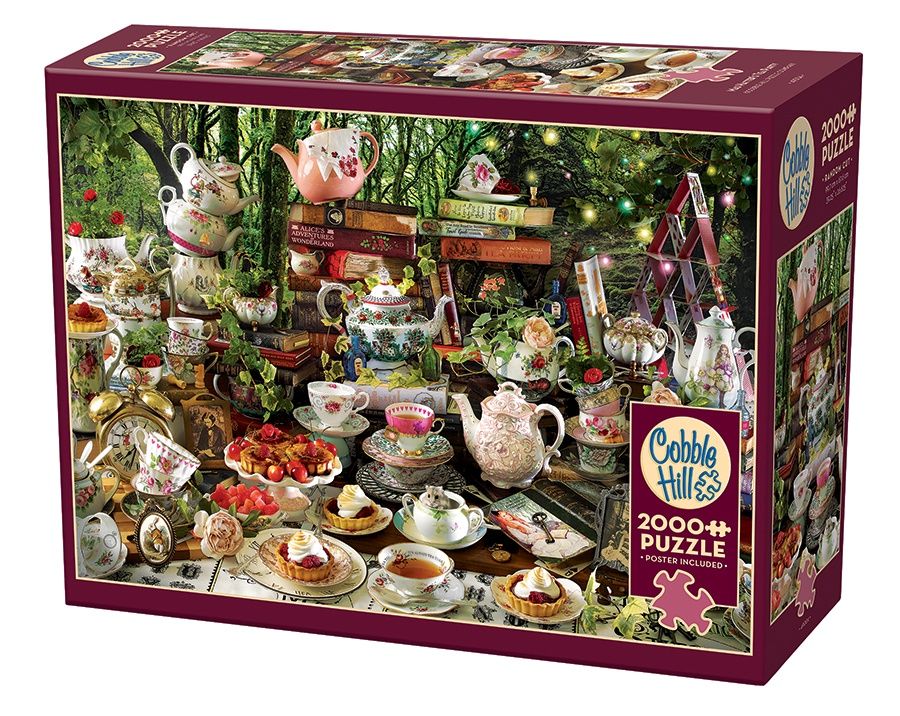 Cobble Hill 2000 Piece Puzzle - Mad Hatter&#39;s Tea Party