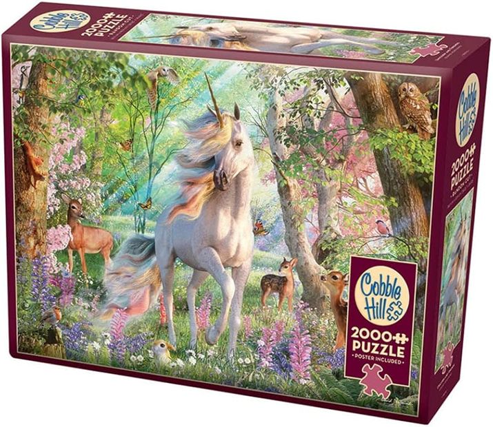Cobble Hill 2000 Piece Puzzle - Unicorn and Friends