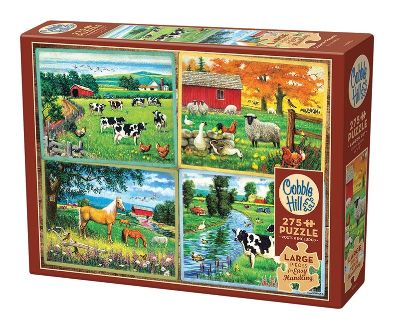 Cobble Hill 275 Piece Easy Handling Puzzle - Country Friends