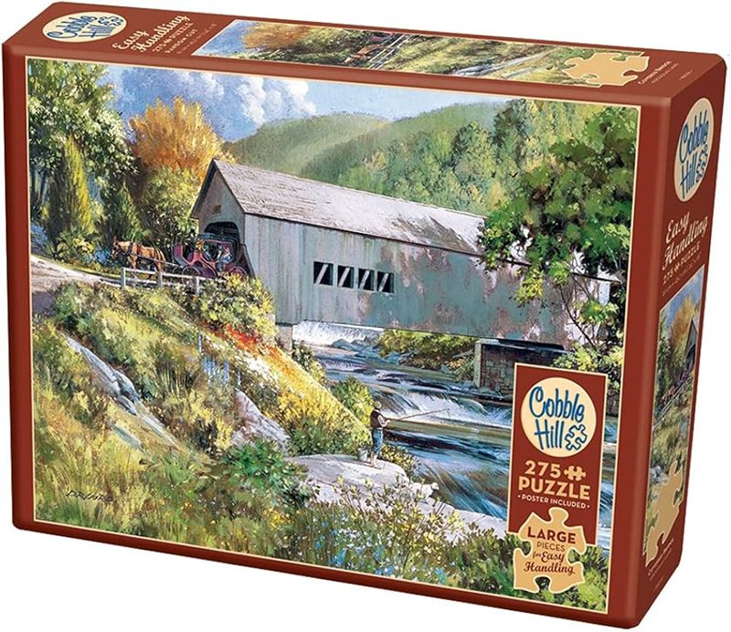 Cobble Hill 275 Piece Easy Handling Puzzle - Covered Bridge