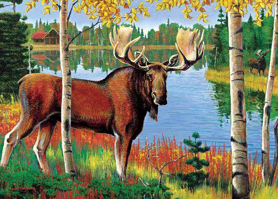 Cobble Hill 35 Piece Tray Puzzle - Moose