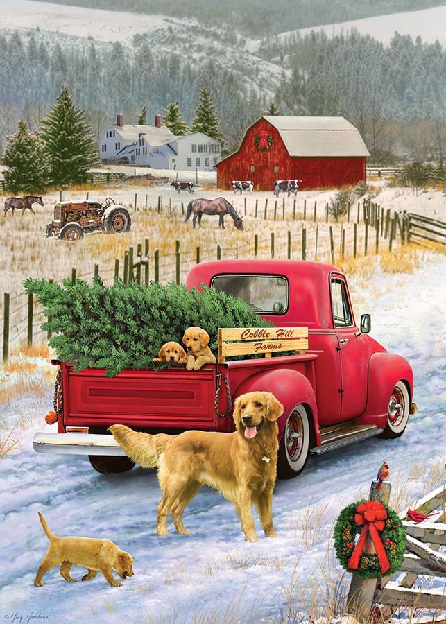 Cobble Hill 35 Piece Tray Puzzle - Red Truck Farm