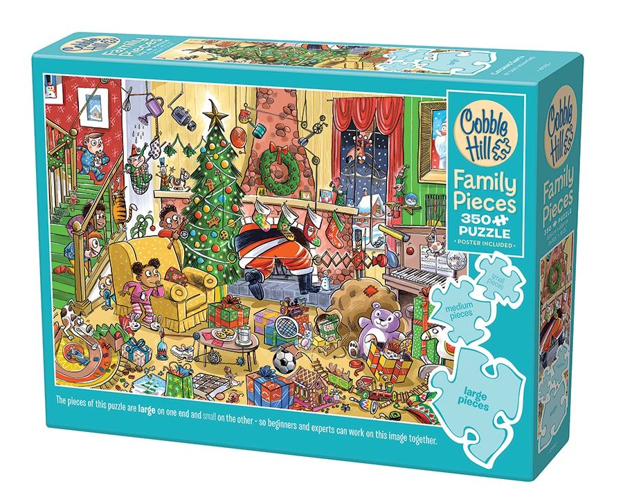 Cobble Hill 350 Piece Family Puzzle - Catching Santa