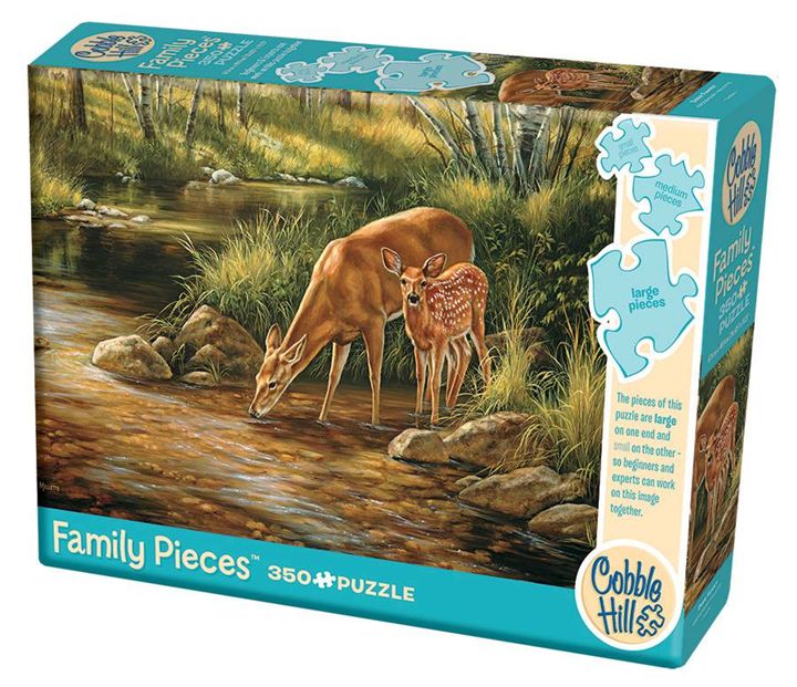 Cobble Hill 350 Piece Family Puzzle - Deer Family