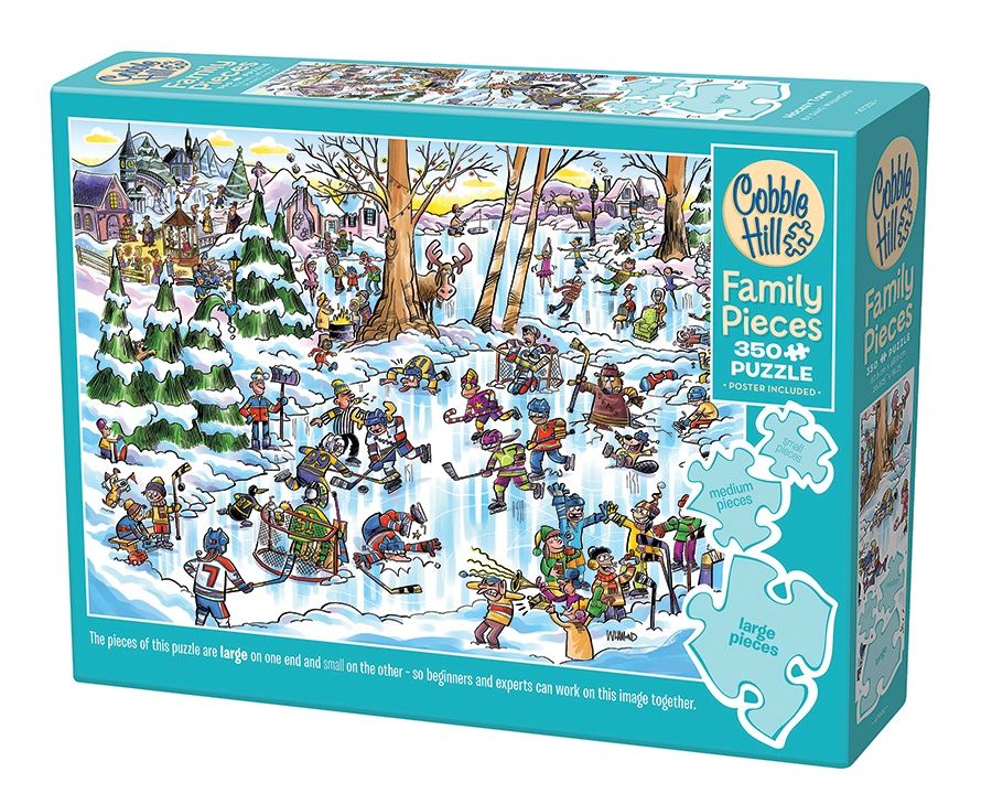 Cobble Hill 350 Piece Family Puzzle - Hockey Town