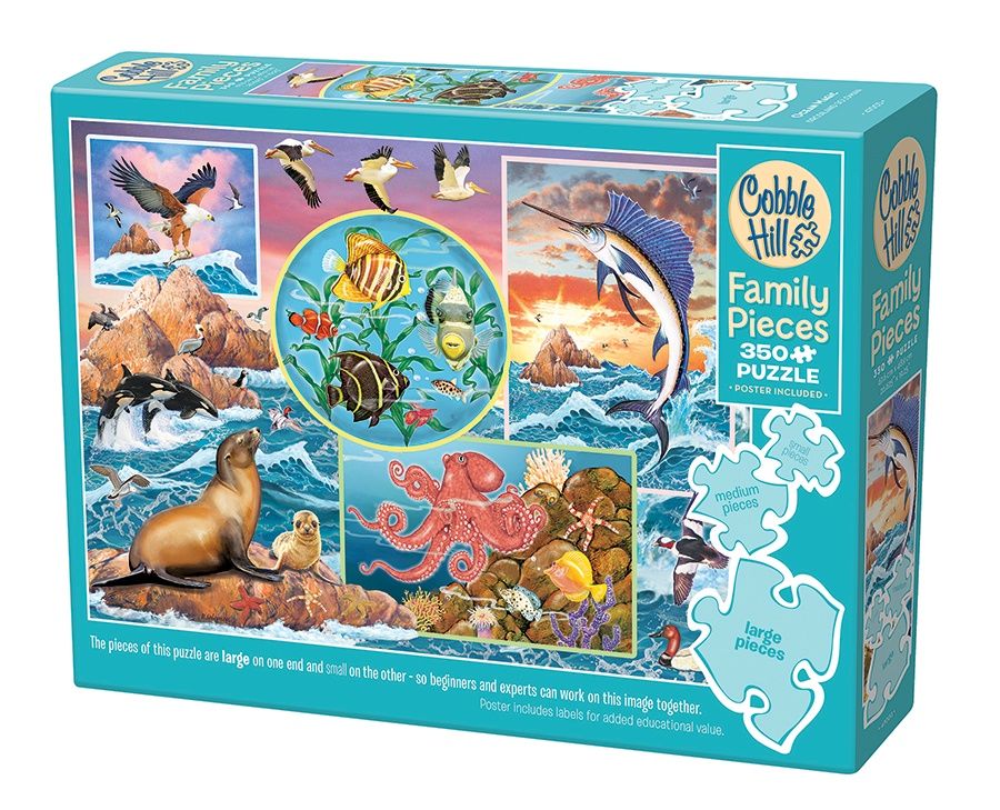 Cobble Hill 350 Piece Family Puzzle - Ocean Magic