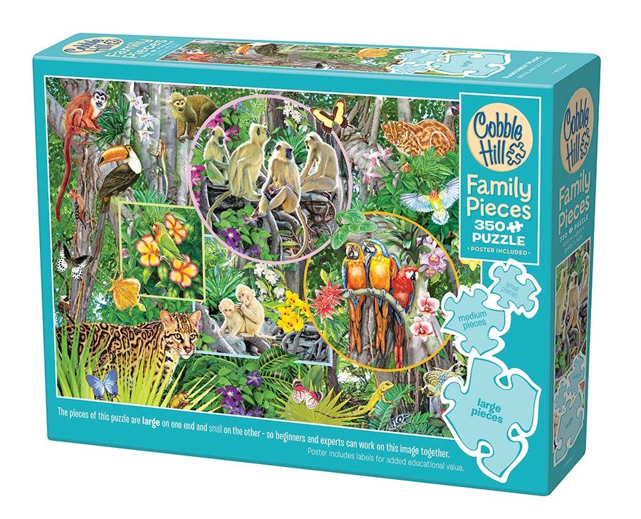 Cobble Hill 350 Piece Family Puzzle - Rainforest Magic