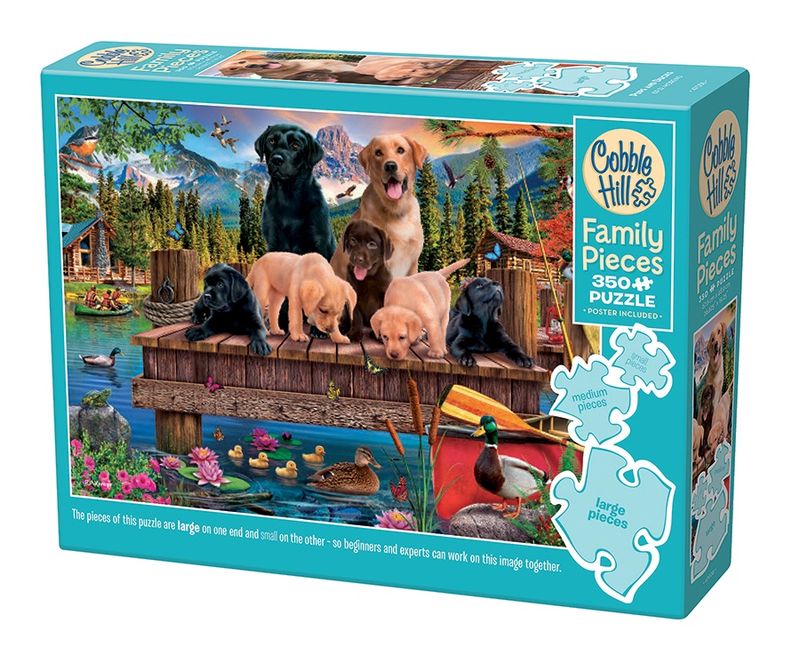 Cobble Hill 350 Piece Family Puzzle - Pups and Ducks