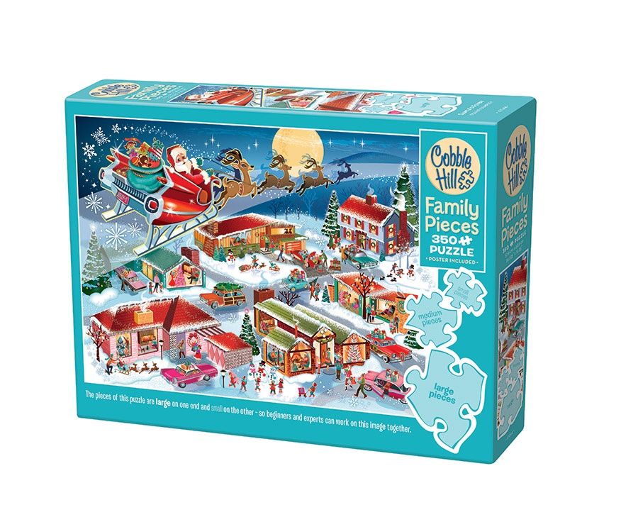 Cobble Hill 350 Piece Family Puzzle - Santa&#39;s Flyby