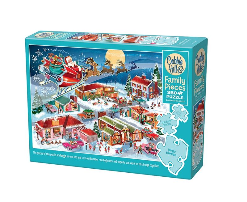 Cobble Hill 350 Piece Family Puzzle - Santa&#39;s Flyby