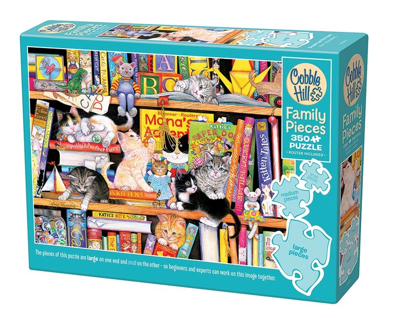 Cobble Hill 350 Piece Family Puzzle - Storytime Kittens