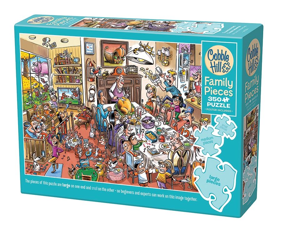 Cobble Hill 350 Piece Family Puzzle - Thanksgiving Togetherness