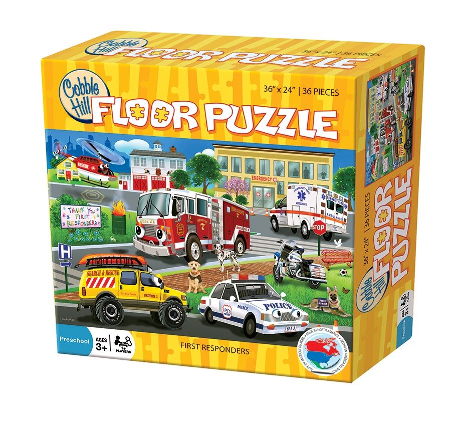 Cobble Hill 36 Piece Floor Puzzle - First Responders