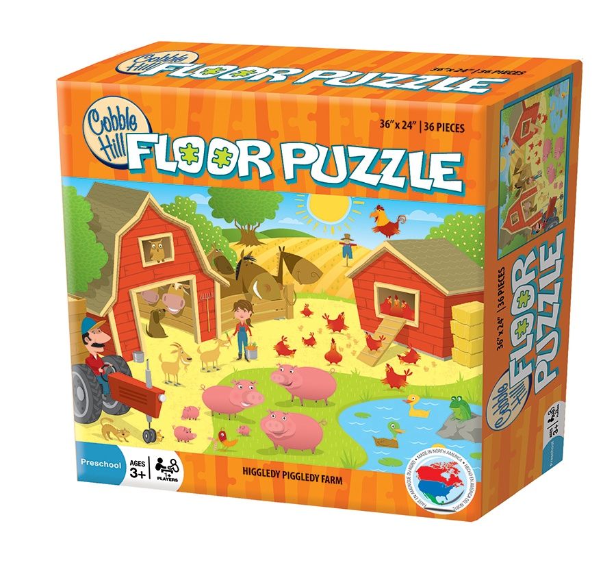 Cobble Hill 36 Piece Floor Puzzle - Higgledy Piggledy Farm