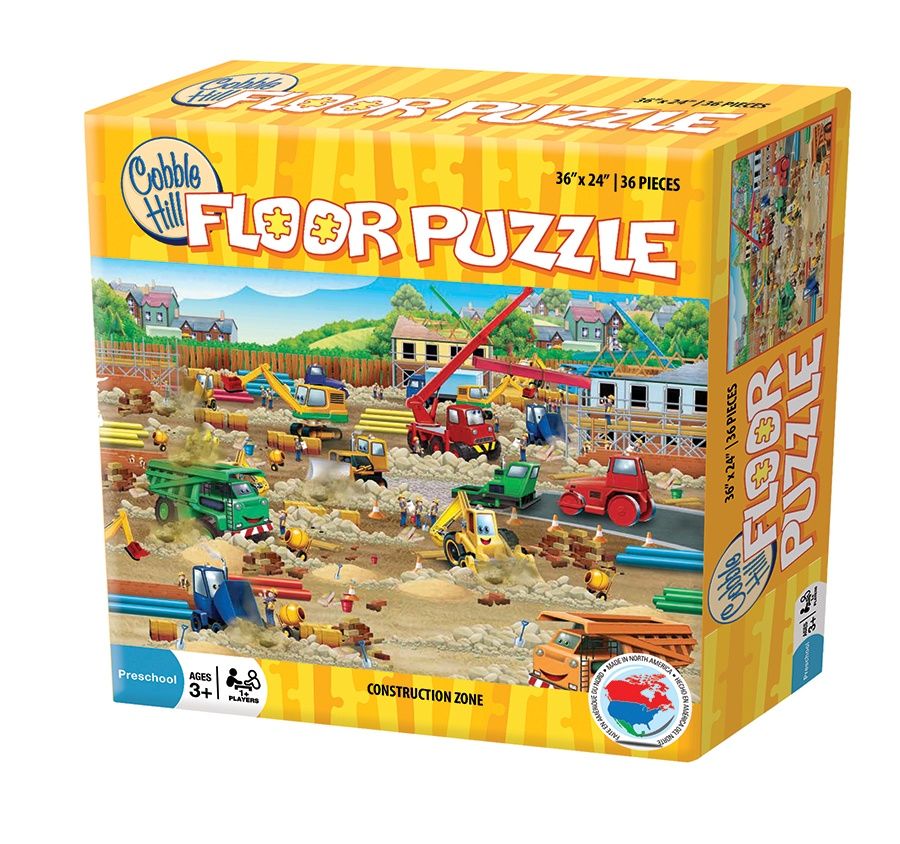 Cobble Hill 36 Piece Puzzle - Construction Zone