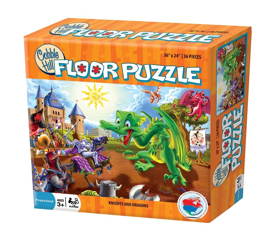 Cobble Hill 36 Piece Puzzle - Knights And Dragons