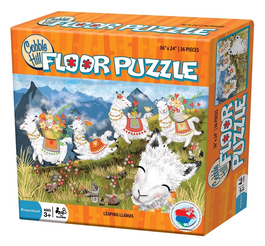 Cobble Hill 36 Piece Puzzle - Leaping Llamas