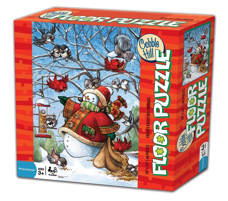 Cobble Hill 48 Piece Floor Puzzle - Frosty Feeds His Friends
