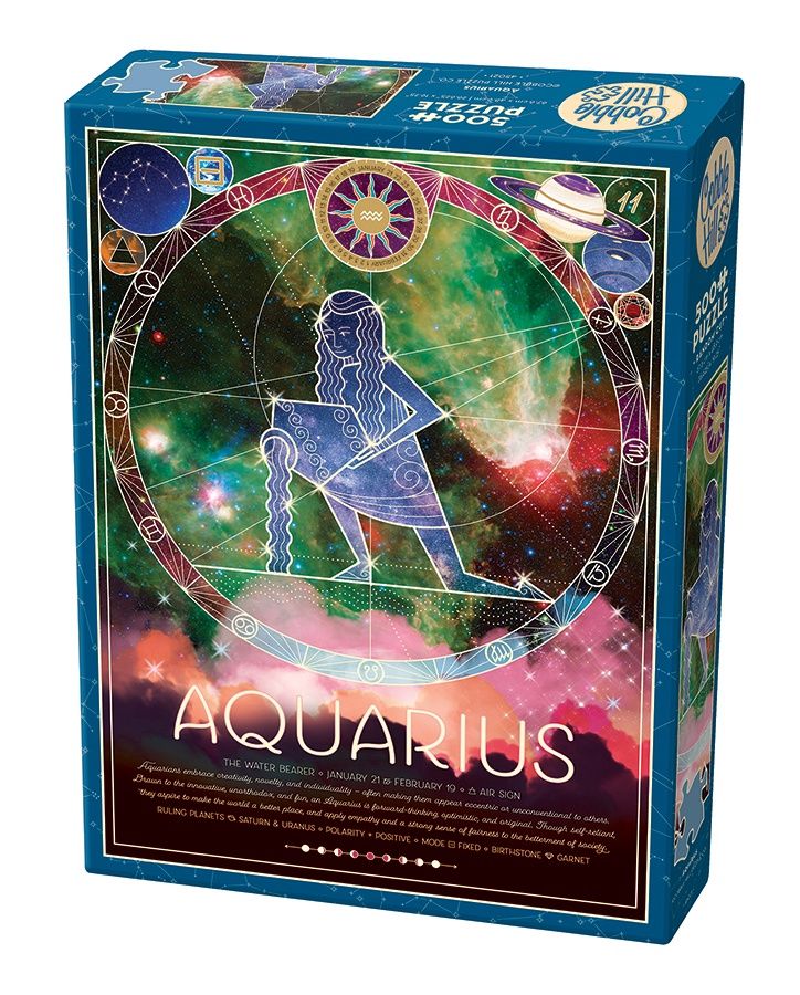 Cobble Hill 500 Piece Puzzle - Aquarius