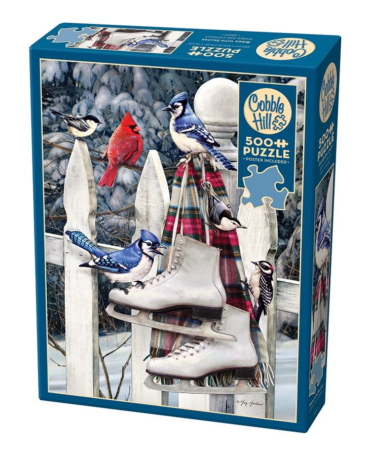 Cobble Hill 500 Piece Puzzle - Birds with Skates