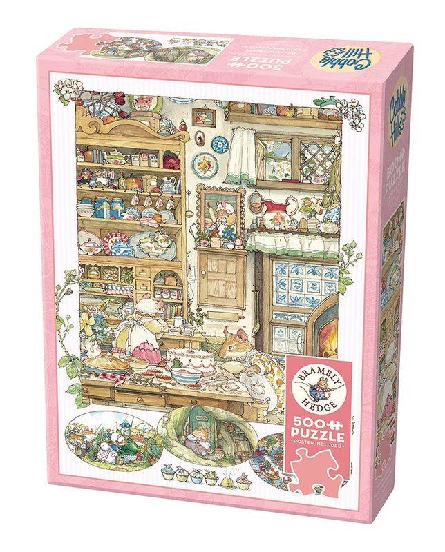 Cobble Hill 500 Piece Puzzle - Brambly Hedge Picnic Preparations