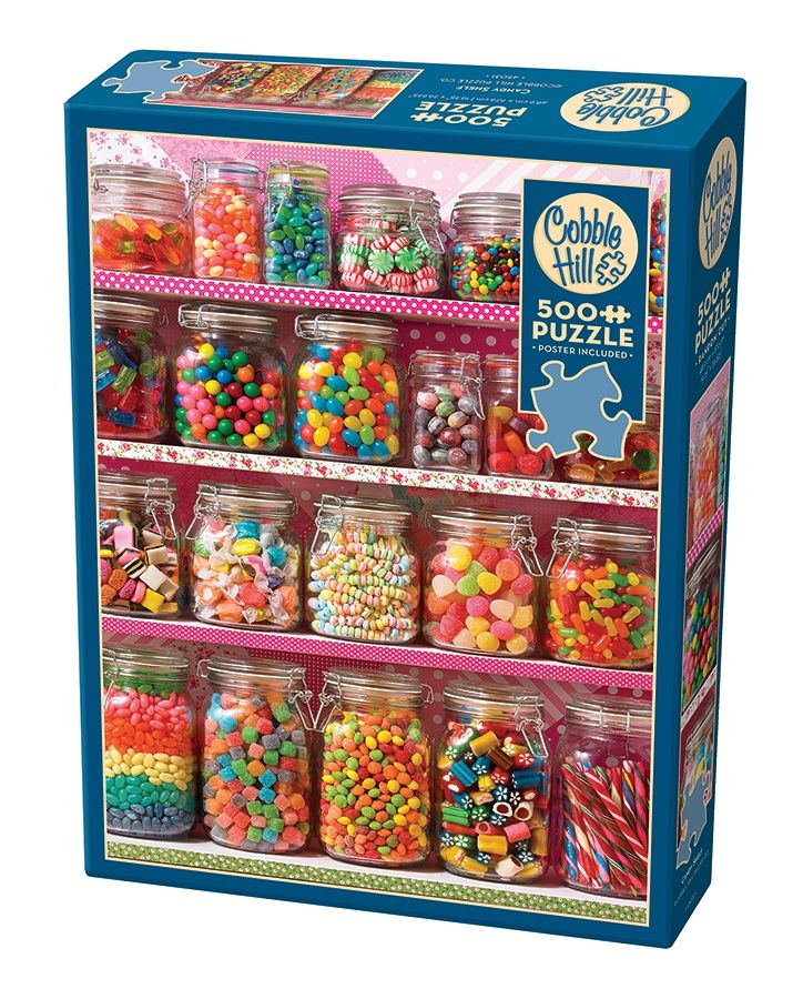 Cobble Hill 500 Piece Puzzle - Candy Shelf