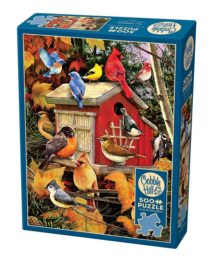 Cobble Hill 500 Piece Puzzle - Fall Birdhouse