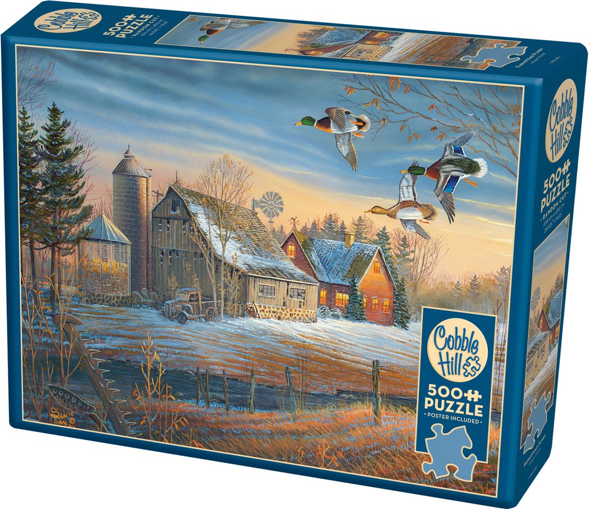 Cobble Hill 500 Piece Puzzle - Farmstead Flyby