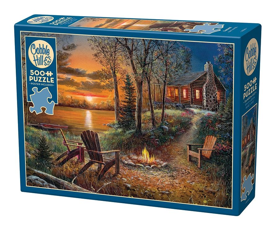 Cobble Hill 500 Piece Puzzle - Fireside