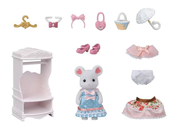 Calico Critters - Fashion Play Set ~Sugar Sweet Collection~